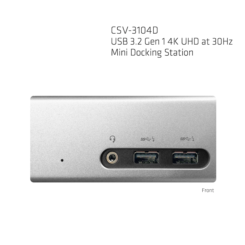 CLUB3D USB 3.2 Gen 1 4K UHD at 30Hz Mini Docking Station Ultra slim Design - Billede 5