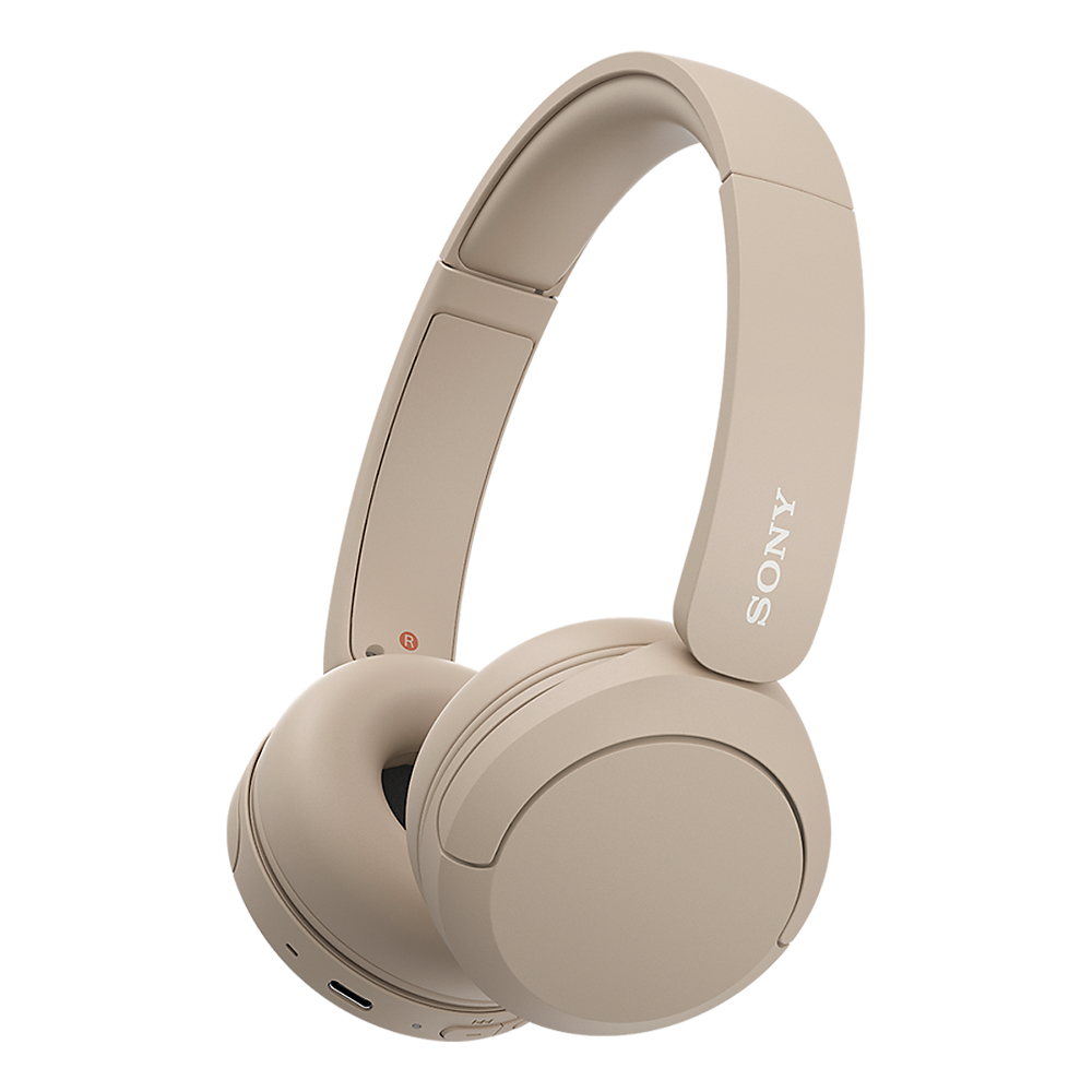 Sony WH-CH520. Trådløse Bluetooth Hovedtelefoner. Cremefarvet.