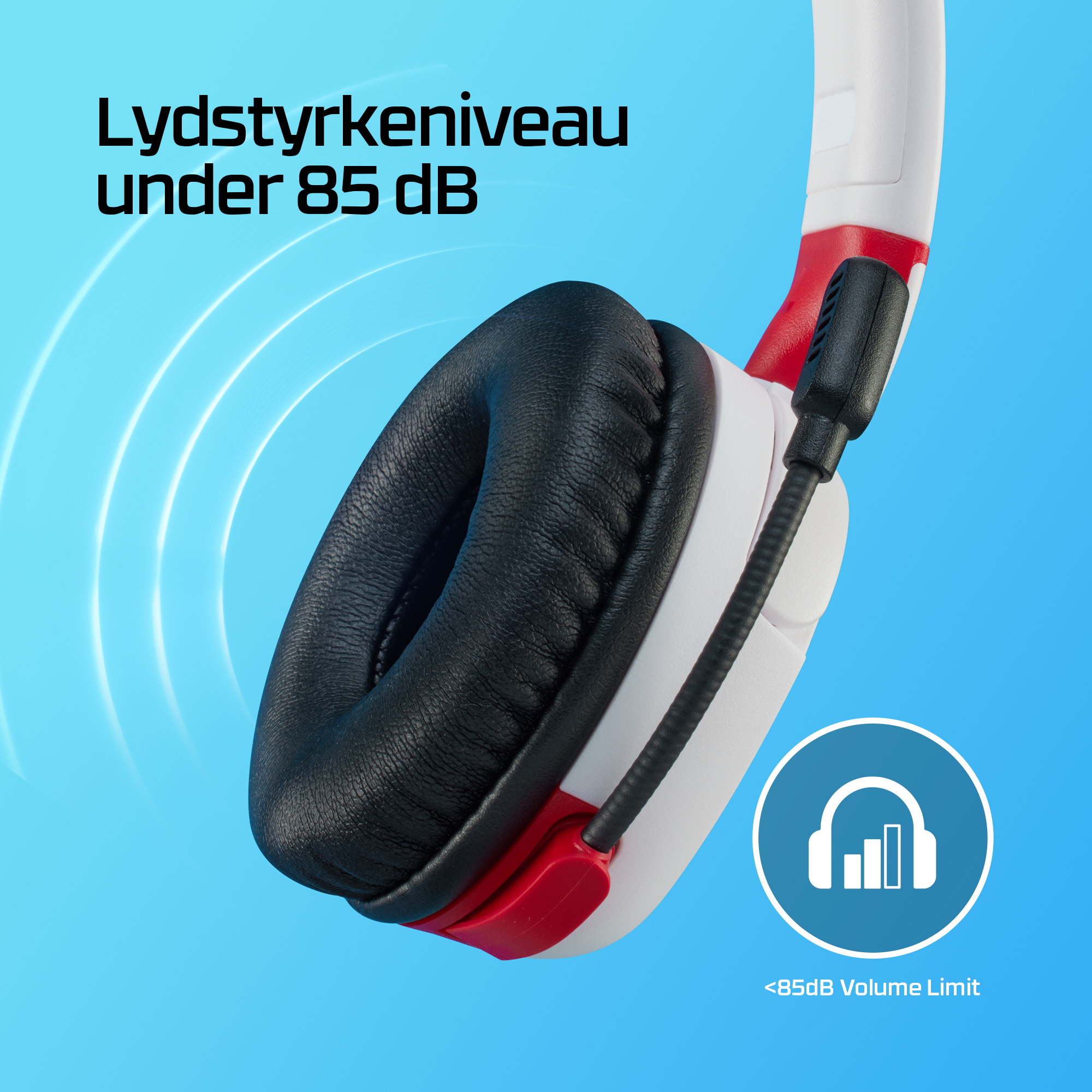 HyperX Cloud Mini – trådløst gaming-headset (hvidt) - Billede 3