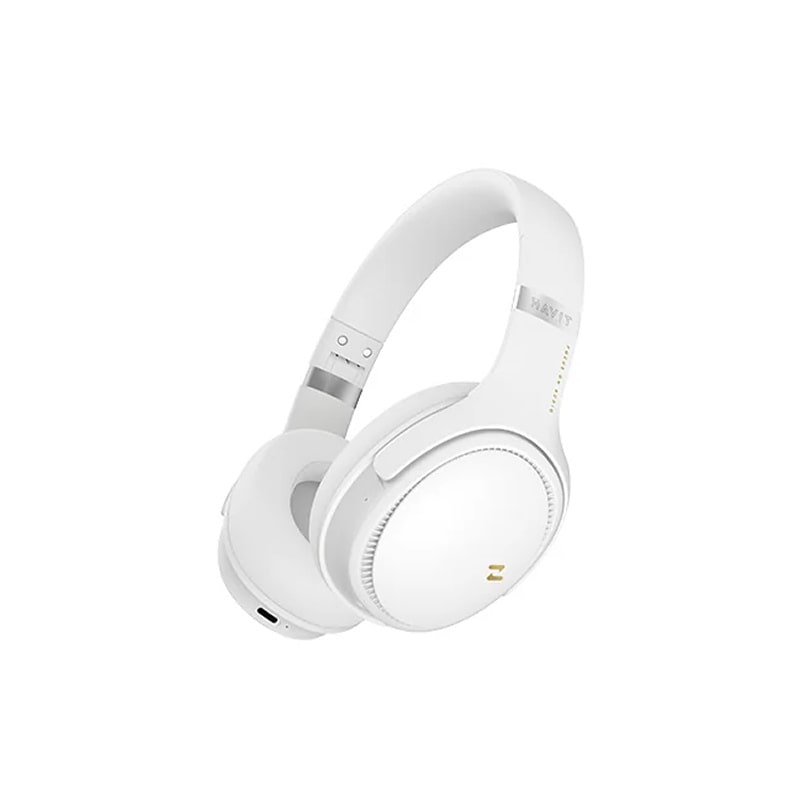 Havit H630BT PRO ANC trådløse Bluetooth-hovedtelefoner. Hvid - Billede 2