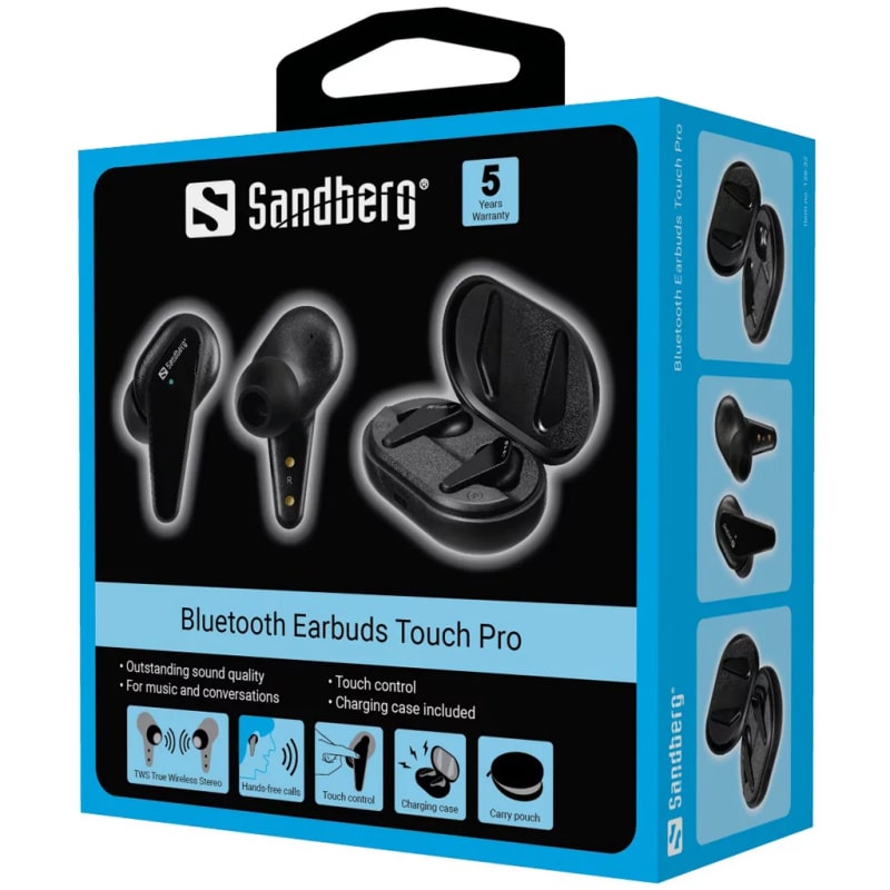 Sandberg Bluetooth Earbuds Touch Pro. Sort. - Billede 5