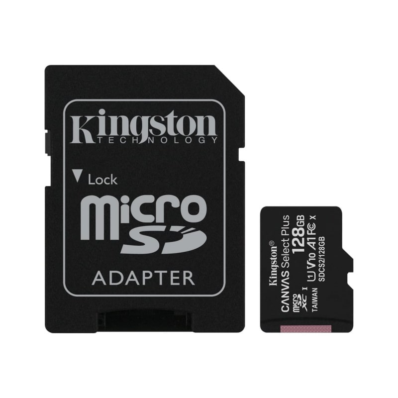 Kingston Canvas Select Plus 128GB microSDXC – Hurtigt og robust hukommelseskort
