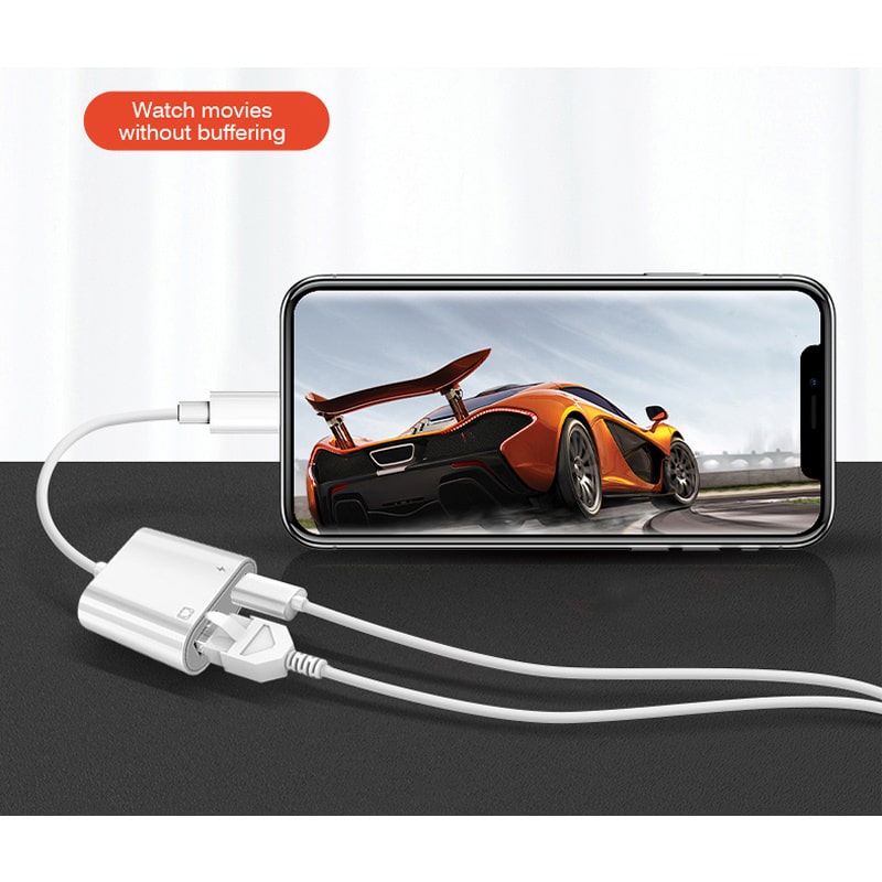 Lightning til Ethernet Adapter – Hurtig RJ45 LAN Forbindelse til iPhone og iPad (10/100 Mbps) - Billede 7