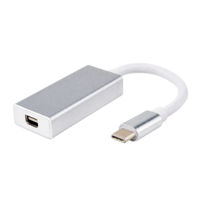 USB-C til Mini DisplayPort Adapter 4K 10Gbps – Silver