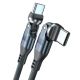 240W USB-C kabel 1m med dobbelt 540° rotation