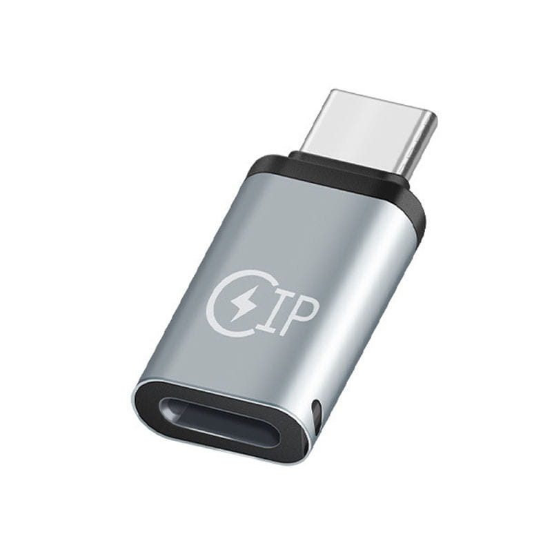 Lightning Hun til USB-C Han Adapter – Opladning & Dataoverførsel – Silver
