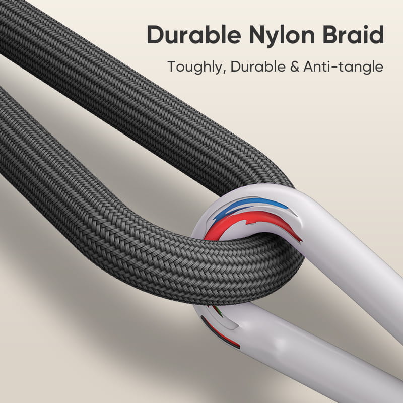 USB-C 240W PD Kabel med Hurtig Opladning og Mobilrem – Håndledsrem 30cm, Sort - Billede 13