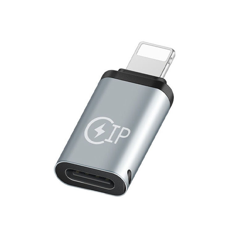 USB-C Hun til Lightning Han Adapter – Opladning & Data – Silver