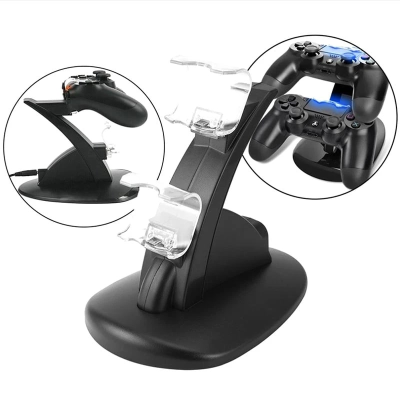 Playstation 4 Controller dual charger. Bluelight Charging Dock.