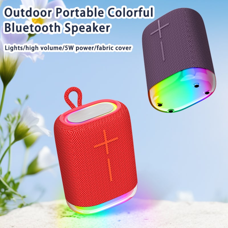 G1 Outdoor Bluetooth Højtaler. Kraftfuld Lyd og Farverigt RGB Lys. Sort - Billede 10