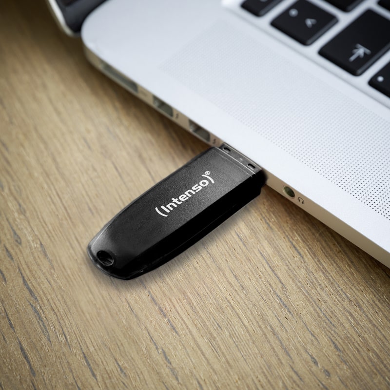 Intenso Speed Line USB 3.0 Drive. Super hurtig USB memory stick. 128GB. Sort. - Billede 3