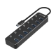 Sandberg USB 3.0 Hub 7xUSB 3.0 porte