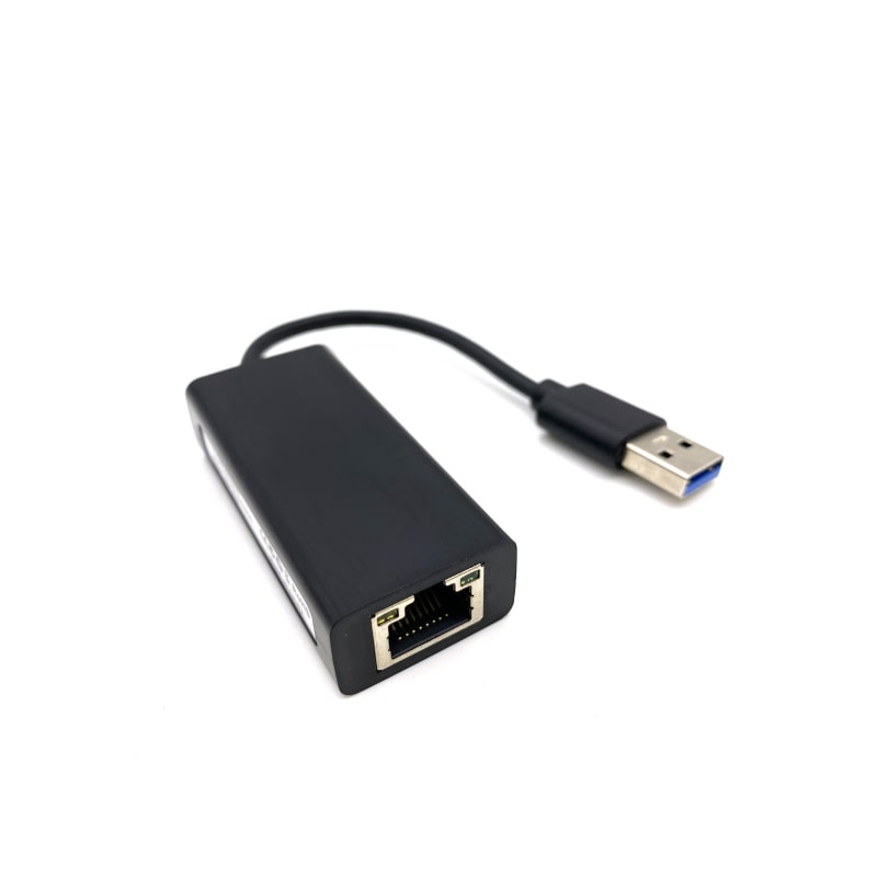 USB 3.0 Gigabit Ethernet Adapter til Nintendo Switch, Wii, Wii U & PC. Sort - Billede 2