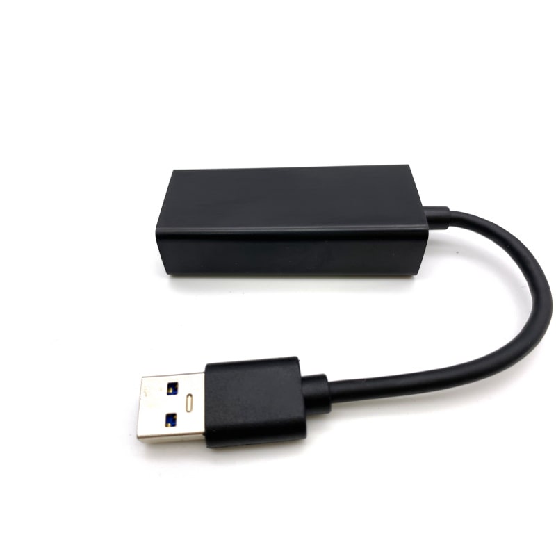 USB 3.0 Gigabit Ethernet Adapter til Nintendo Switch, Wii, Wii U & PC. Sort - Billede 3