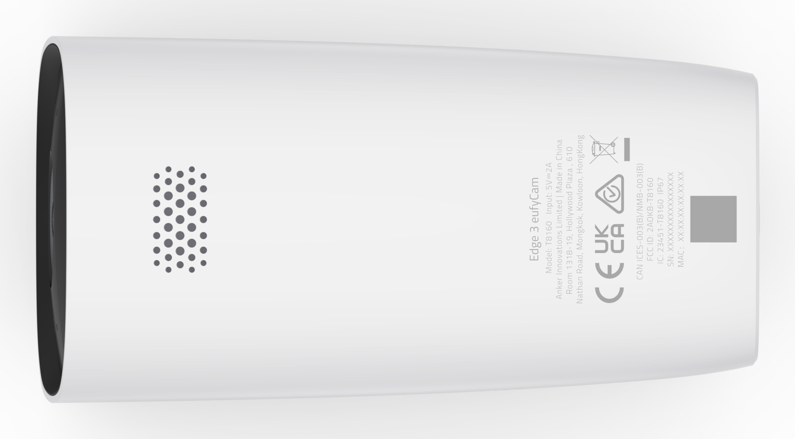Eufy T88713W1 overvågningskamera Kasse IP-sikkerhedskamera Udendørs 3840 x 2160 pixel Væg - Billede 4