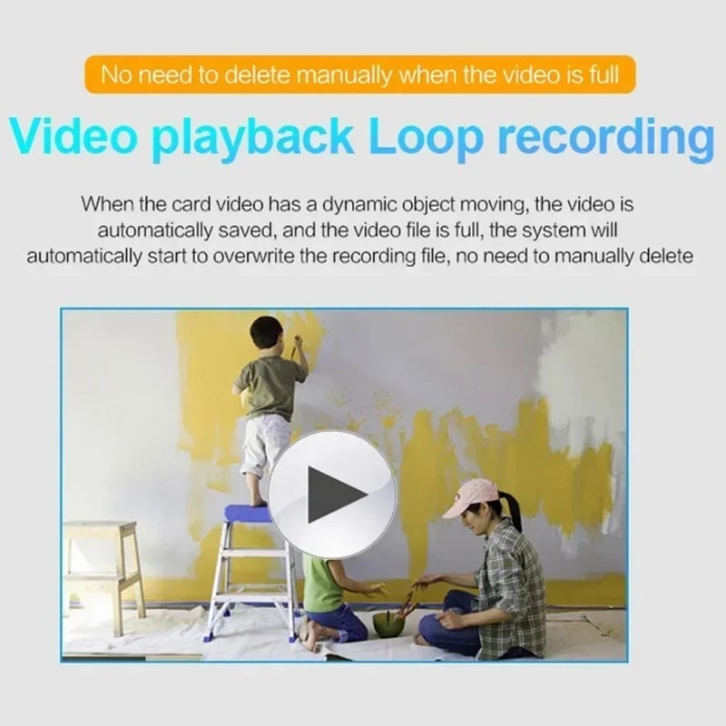 X5 WiFi Mini Overvågningskamera med 1080P, Lyd, Nattesyn og Fjernadgang - Billede 15