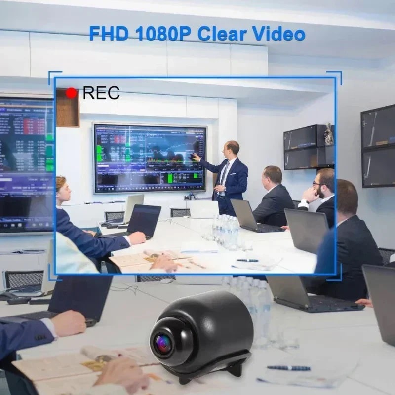 X5 WiFi Mini Overvågningskamera med 1080P, Lyd, Nattesyn og Fjernadgang - Billede 3
