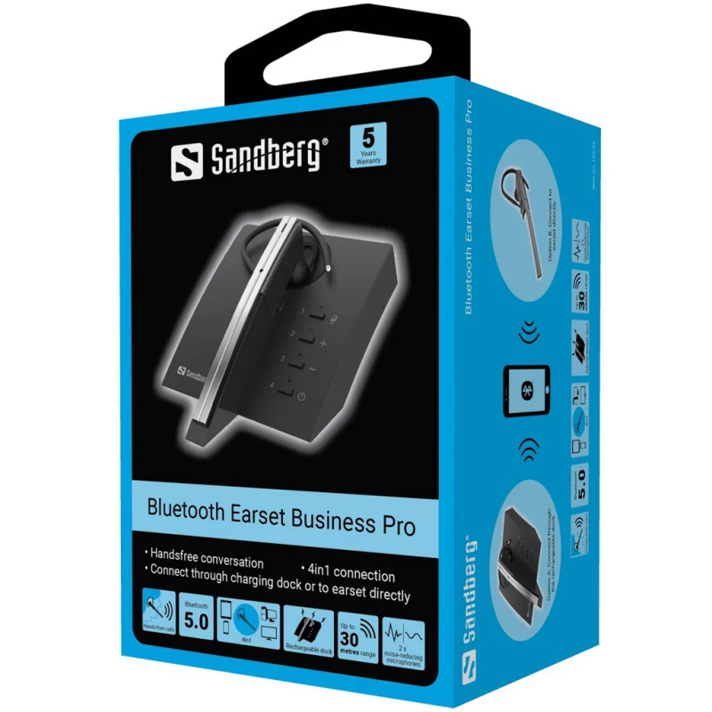 Sandberg Bluetooth Earset Business Pro. - Billede 4